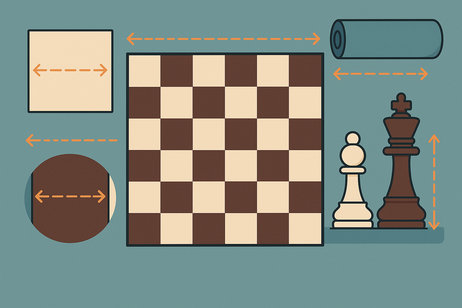 Chess Board Measurements: Guide to Sizes, Squares & Fit