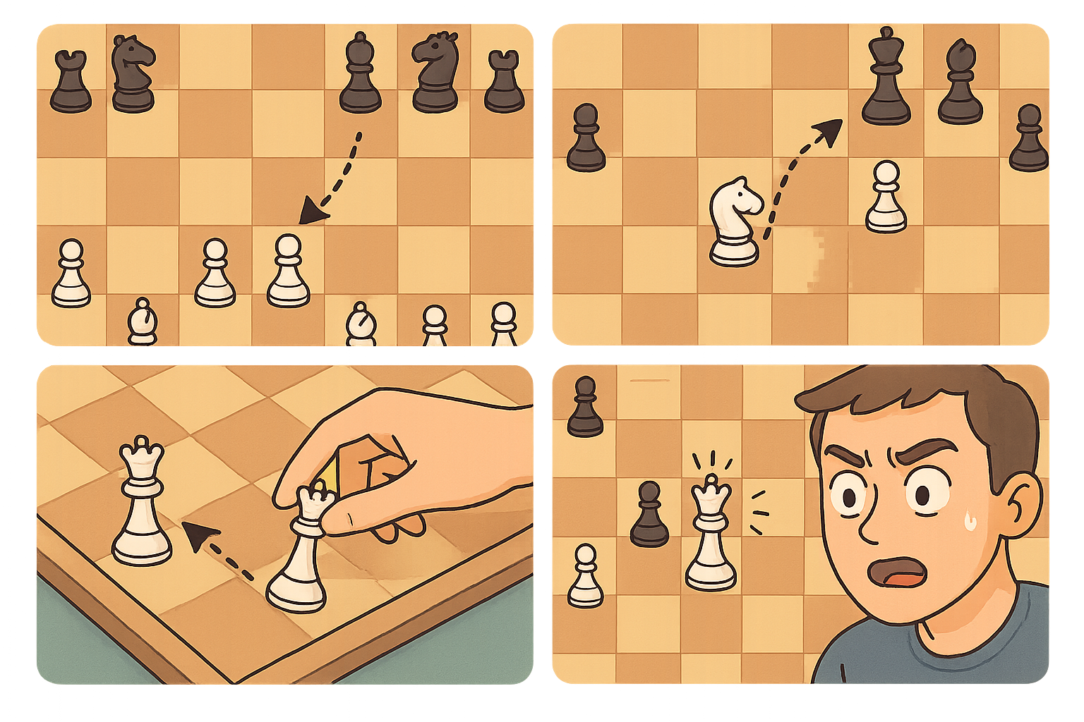 Guide to 4 move checkmate: Steps, Defenses & Traps